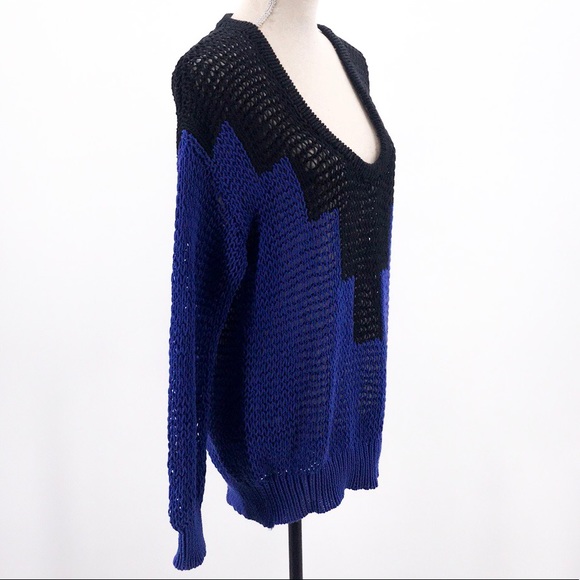 Alexander Wang Color-block Chunky Knit Sweater - Picture 3 of 6